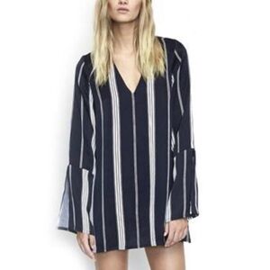 Faithfull the Brand Black and White Striped tunic mini dress - almost New